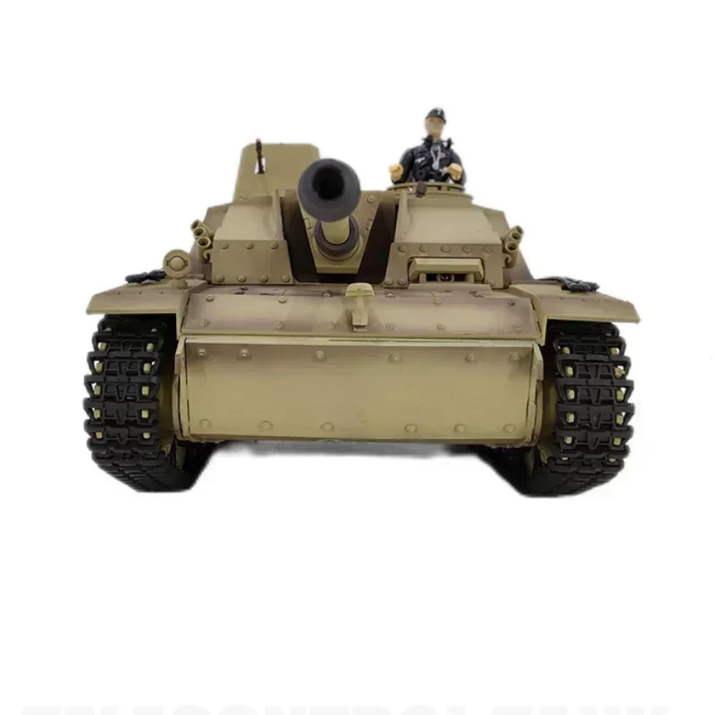 Henglong-Controle Remoto Elétrico Tank Assault Gun, 3868 Alemão No.3 F-8, 1:16 RC Tank, Modelo Brinquedos para Crianças, Presentes de Aniversário