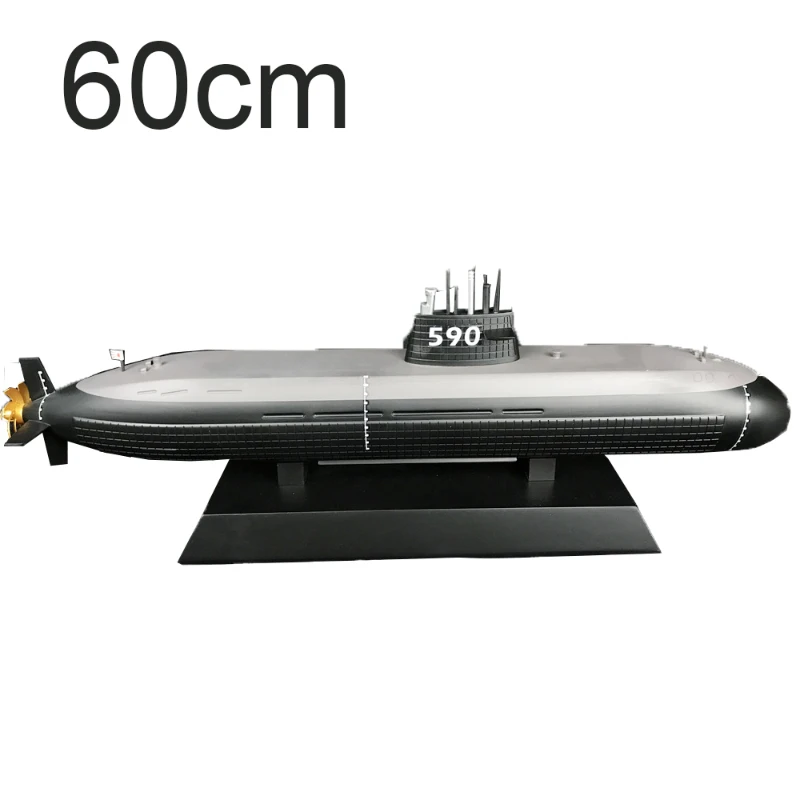 Black 590 Submarine Model 60cm Customized ABS Material DIY Assembly Kit Ship Type Toy Gift Office Decoration