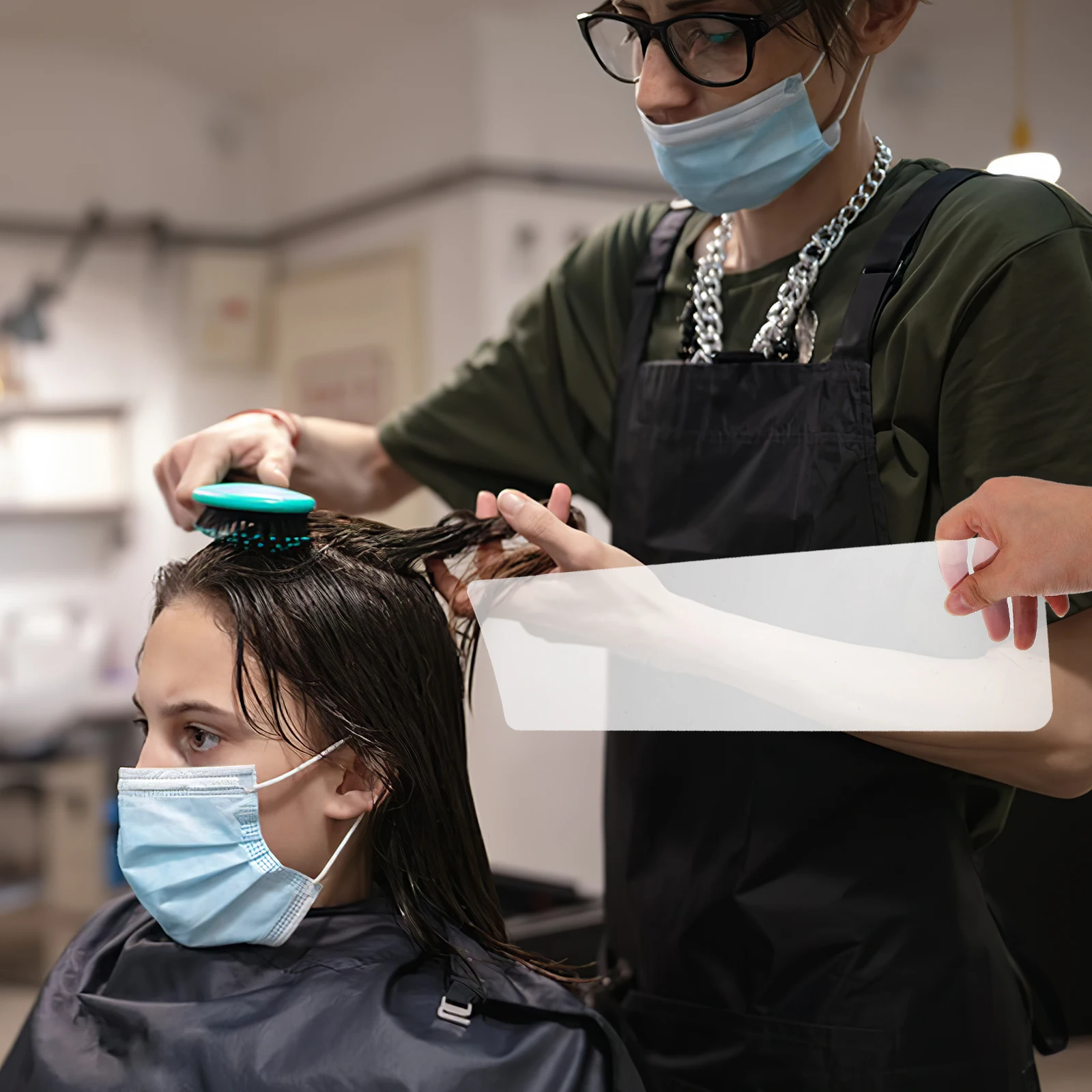 لوح إحباط لتلوين الشعر، خفيف الوزن ومتين، أداة تصفيف احترافية لصالونات التجميل، لوح بيرم لتسليط الضوء على الشعر #6