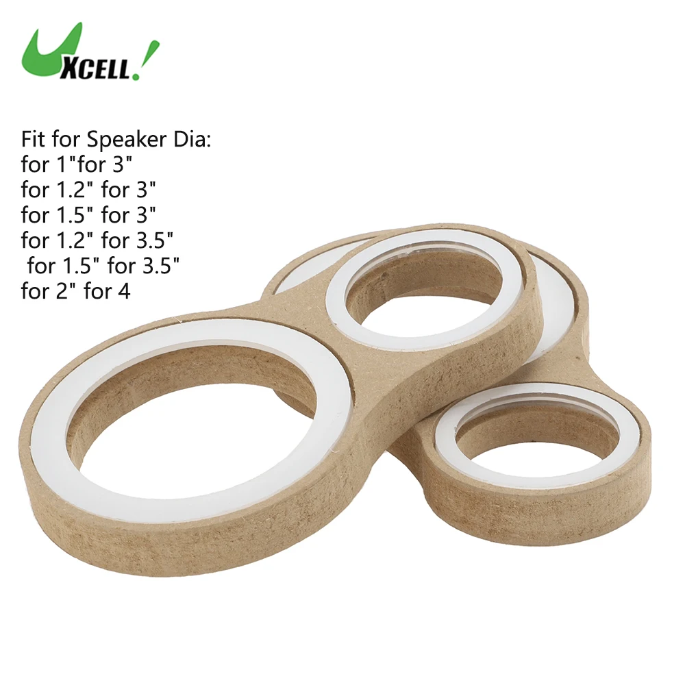 

UXCELL 2Set Universal Speaker Spacer Ring Adator Dual Rings Waterproof Speaker Mounting Spacer Bracket Ring with Acrylic Washers