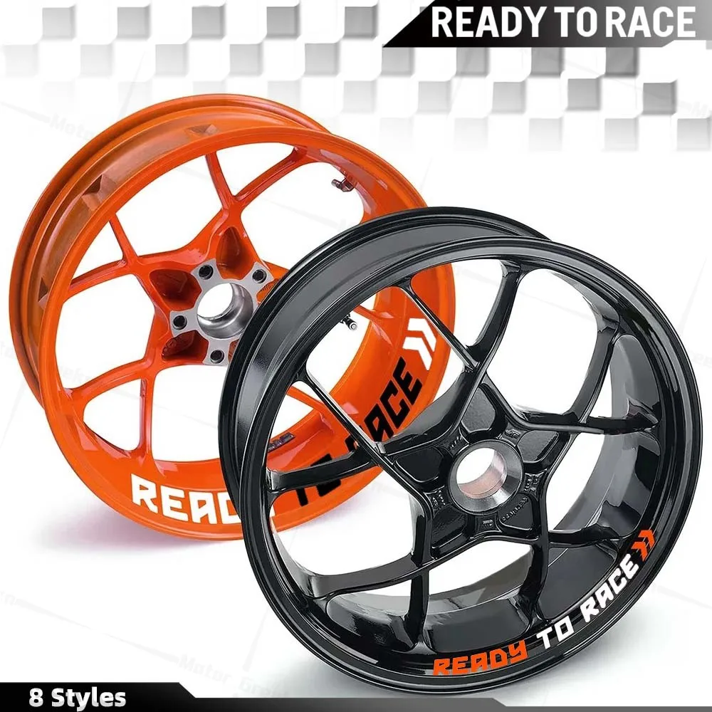 

Светоотражающая наклейка на колесо мотоцикла внутри наклейки на ступицу, лента в полоску на ободе, ГОТОВАЯ К РЕЖИМ для R2R 250 690 790 890 990 1190 RC8/390