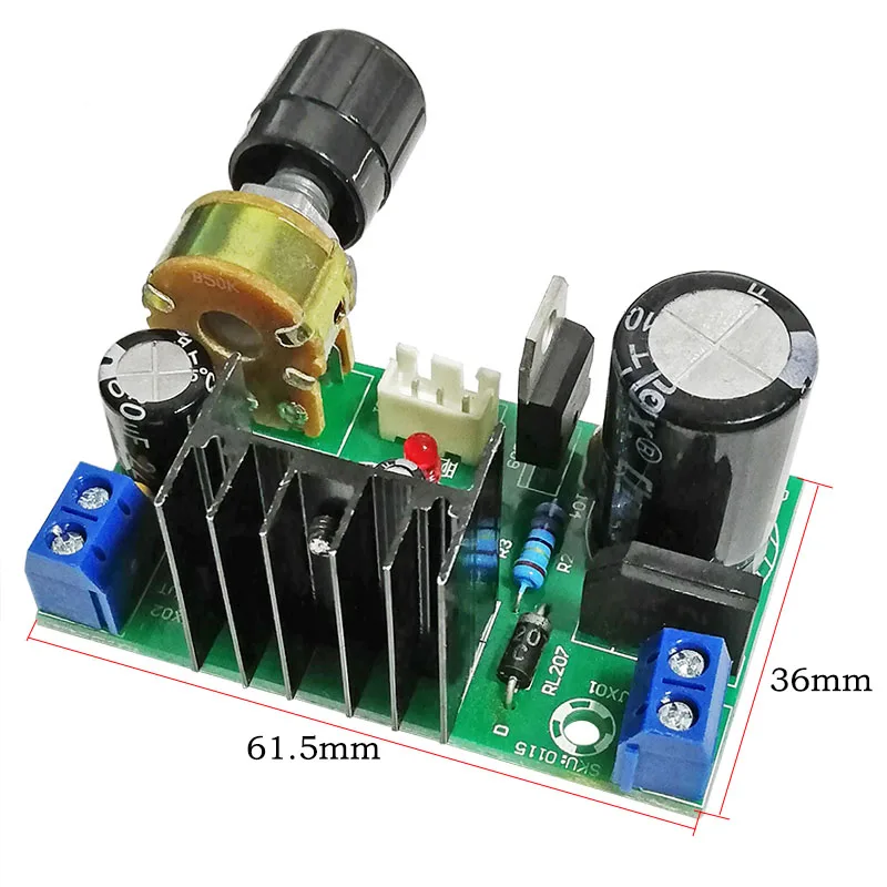 Adjust for LM317 1.25-37V 1.5A DC Voltage Regulator Module