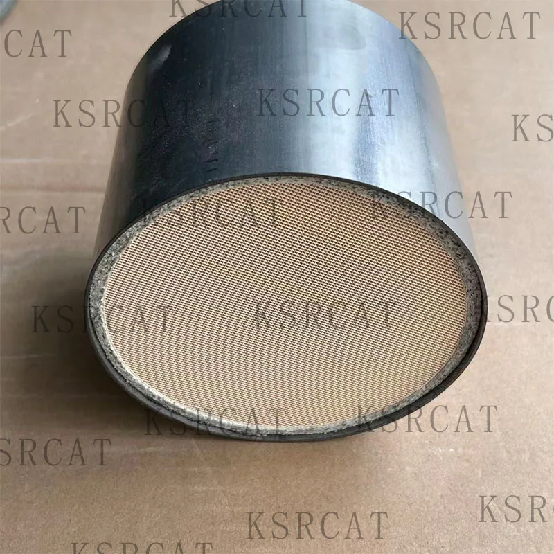 Universal 110x80mm High Flow EURO4 Ceramic Catalytic Converter Middle Section Automotive Exhaust Replacement Part