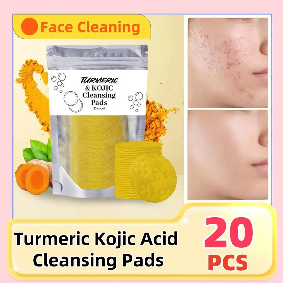 

Turmeric Kojic Acid Cleansing Pads Non-Irritating Gentle Turmeric Cleansing Pads Suitable for All Skin Types