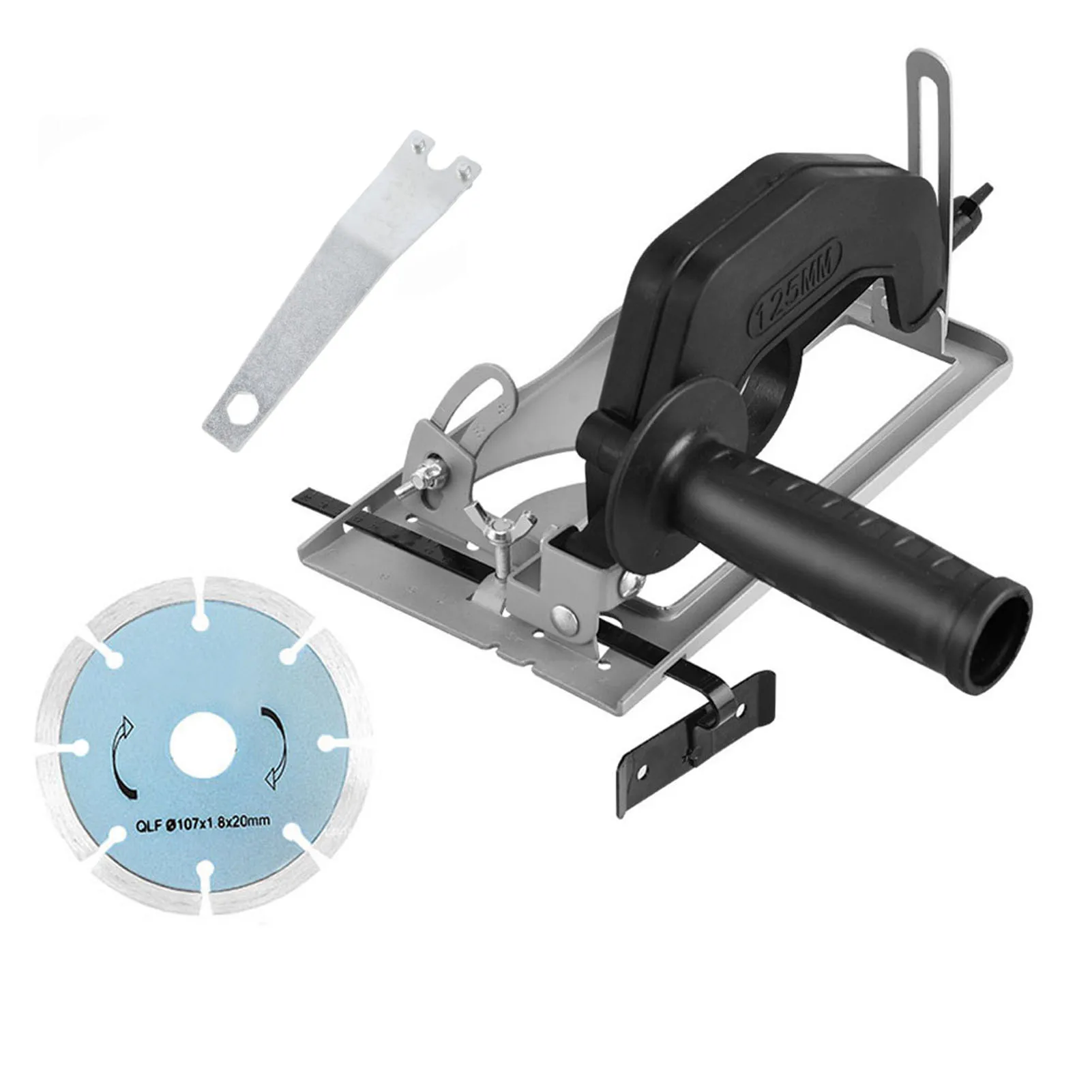 

45 Degree Angle Grinder Positioning Bracket 0-40mm Cutting Depth Adjustable Nonslip Auxiliary Handle Modified Bracket
