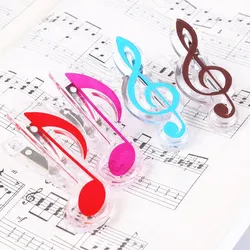 1pc Musical Book Note Clip Plastic Piano Music Book Page Clip Treble Clef Clip Music Accessories