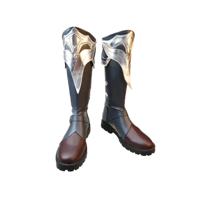 Game Genshin Impact Diluc Cosplay Shoes Boots Halloween Party Costume Accessories Custom Made