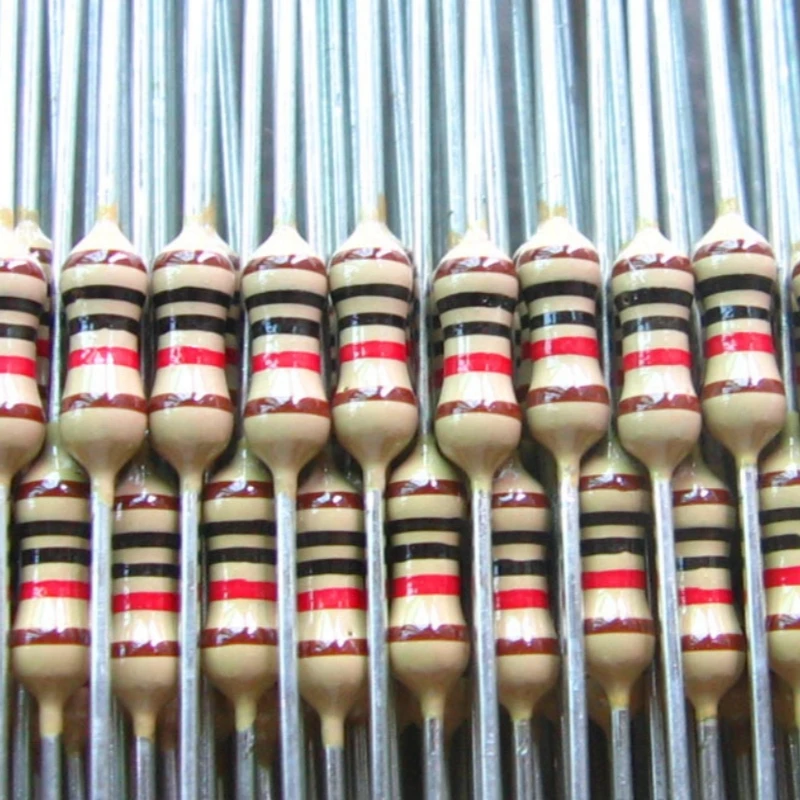 50PCS Beijing 718 Series Military Grade 1/4W 0.25W 25-50PPM Low Temperature Bleaching 5-cycle Aging 1% Metal Film Resistor