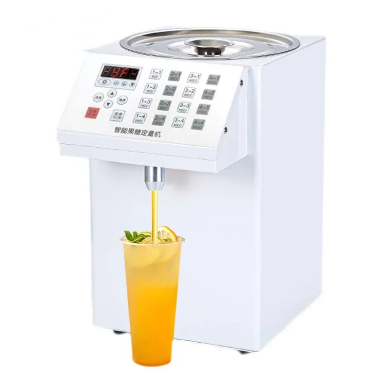 16 Griglia Quantitativa Fruttosio Riempitrice Bubble Latte Negozio di Tè Elettrico Automatico Sciroppo di Zucchero Dispenser Levulosa Quantifier