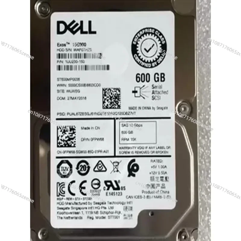 

For Original DELL ST600MP0036 0FPW68 600G 15K 2.5 SAS 12Gb Server Hard Disk