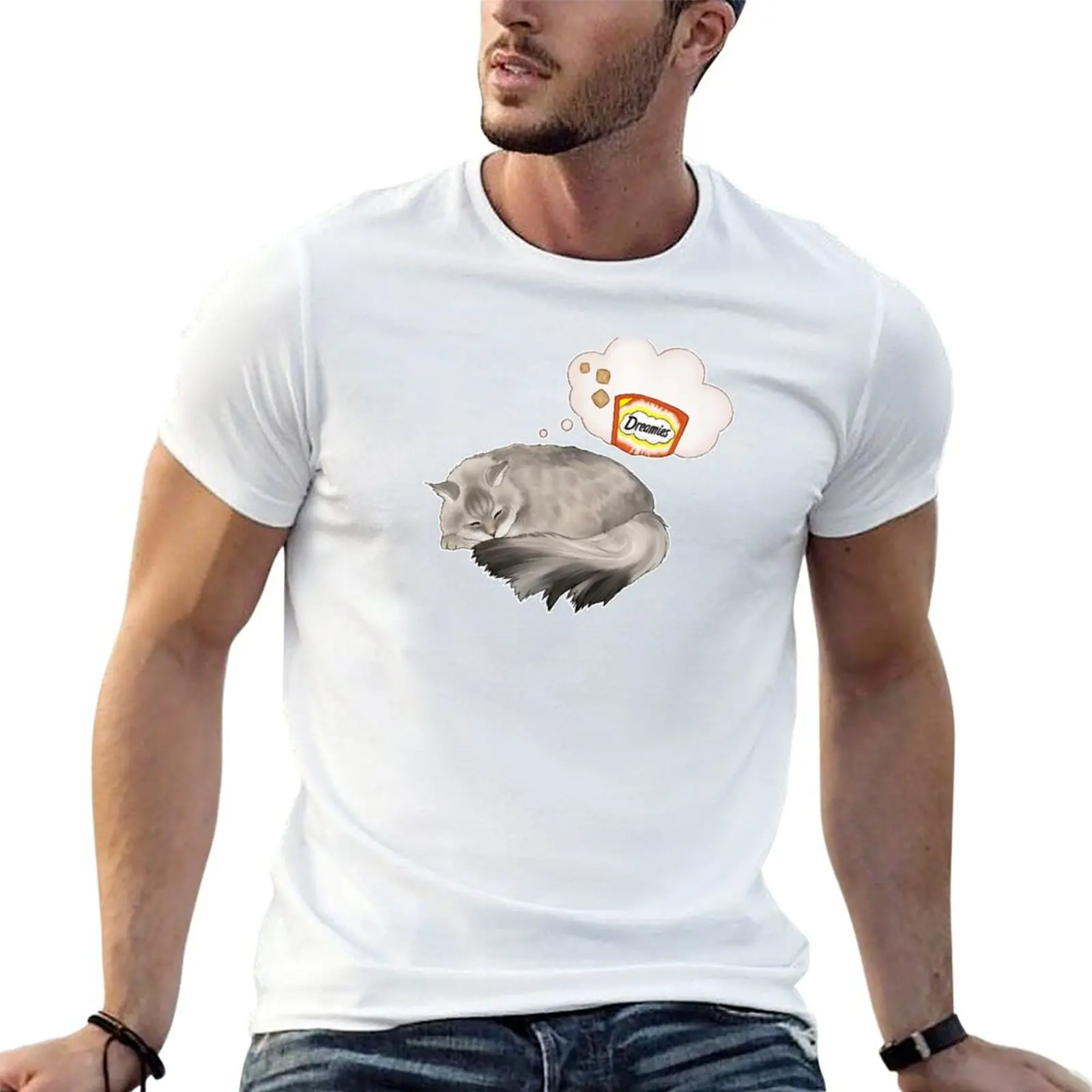 t T-Shirt for shirts Cat for man Cute soft man cotton t shirts cotton