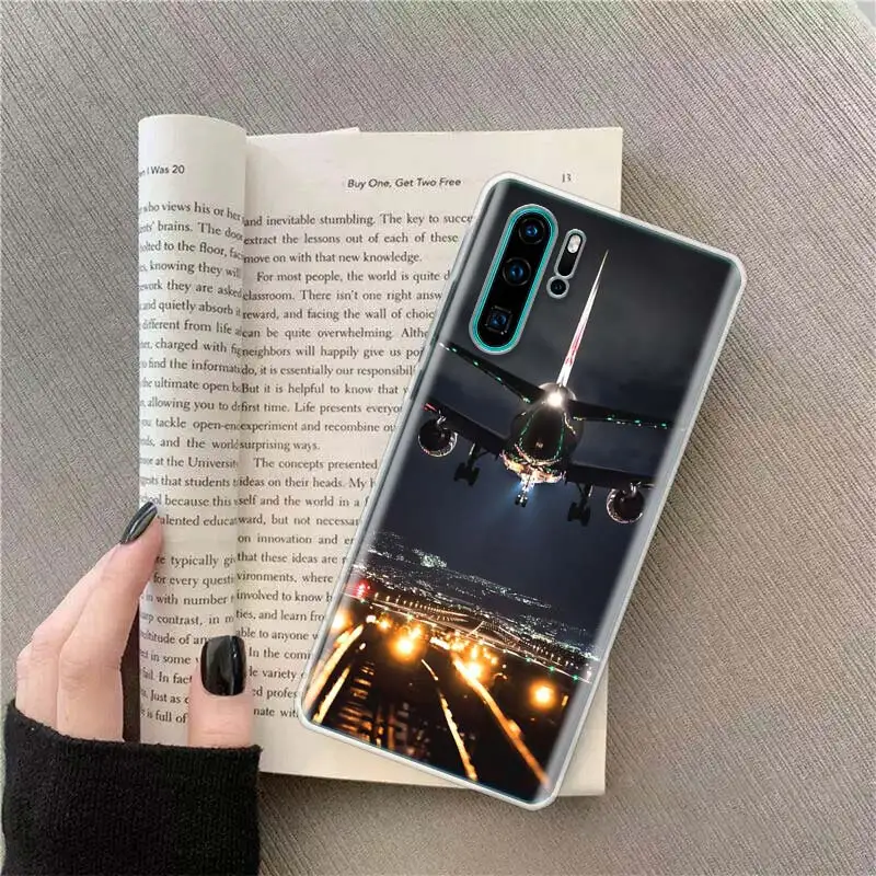 Airport Shuttle Transportation Phone Case For Huawei P50 Pro P10 P20 P30 P40 Lite Cover Mate 40 30 20 10 Lite Capa Shell