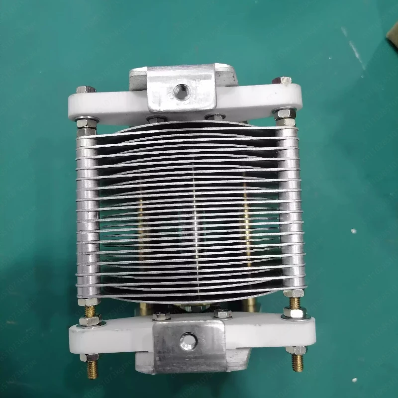 500pF Air Variable Capacitor, 1000V Adjustable Vacuum Capacitor for Radio & Amplifier Tuning, 500P Variable Capacitance