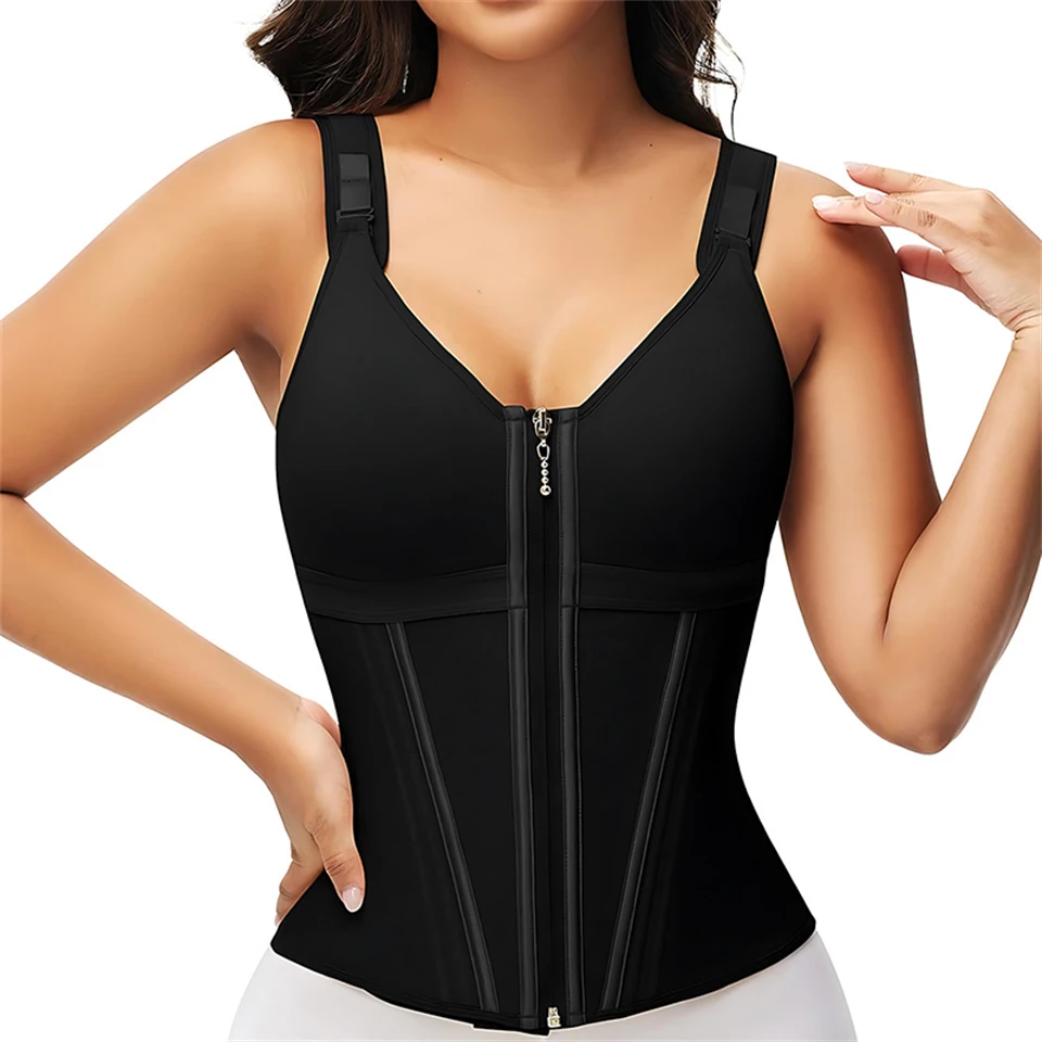 Becirzet Damen-Gürtel, Taillentrainer, Doppelkompressions-Bauchweggürtel, Schlankheits-Bodyshaper, Shapewear – Detail 5