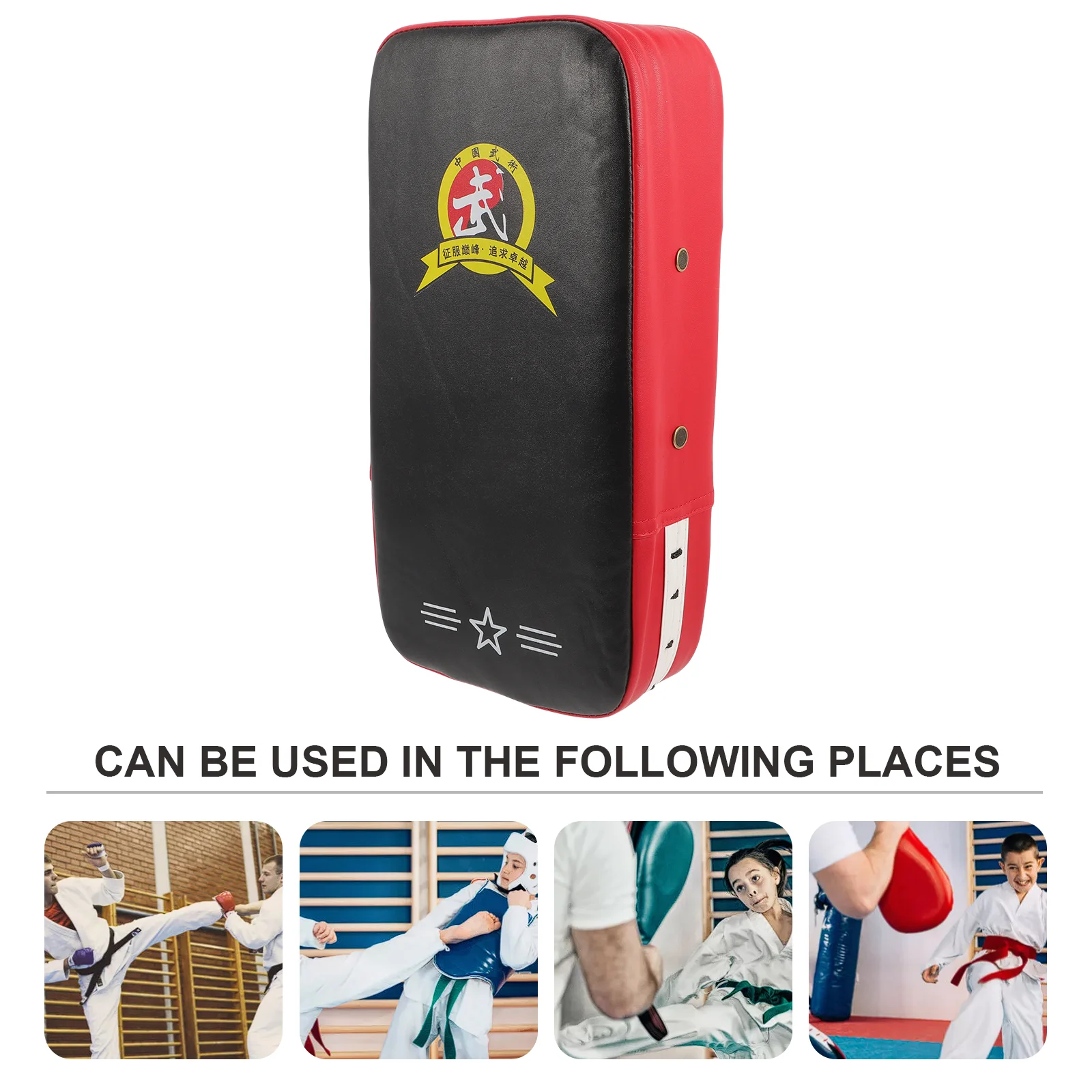 

PU Thicken Boxing Pad Kick Shield Leg Martial Strike Hand Pad for Taekwondo Kickboxing Protective Gear