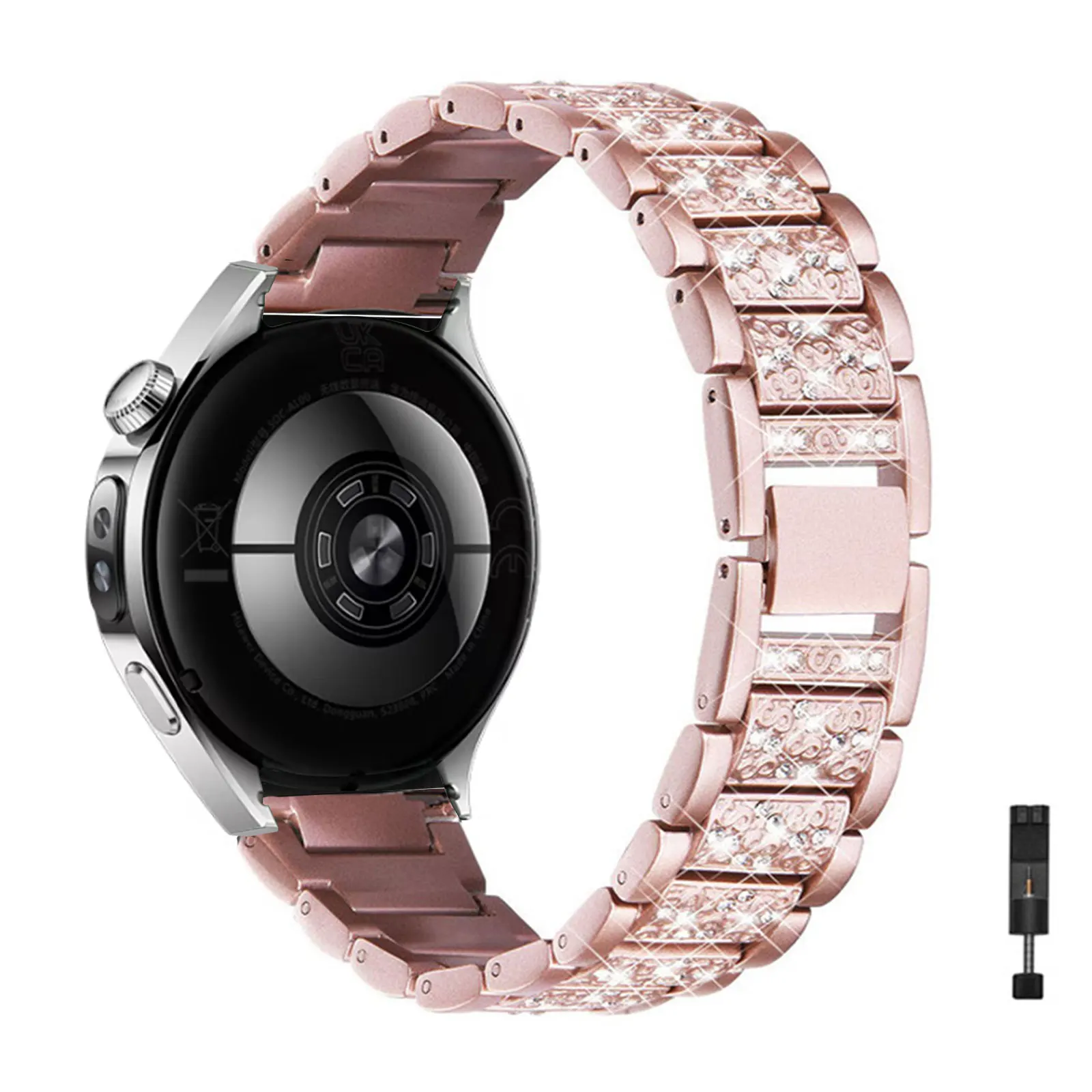 

Diamond Bands for Huawei Watch 5 42mm Band, Glitter Metal Strap for Women