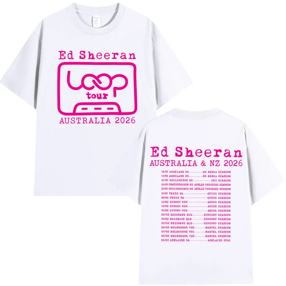 【海の日セール】Ed Sheeran ライブグッズ ネルシャツ Mサイズ Ed Sheeran Loop Tour 2026 Men Women T-Shirts