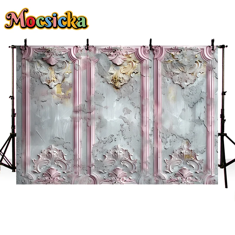 خلفية تصوير Mocsicka ، ديكور حائط رث عتيق ، أمومة زفاف ، بالغ ، خلفية صورة فنية للأطفال ، استوديو صور