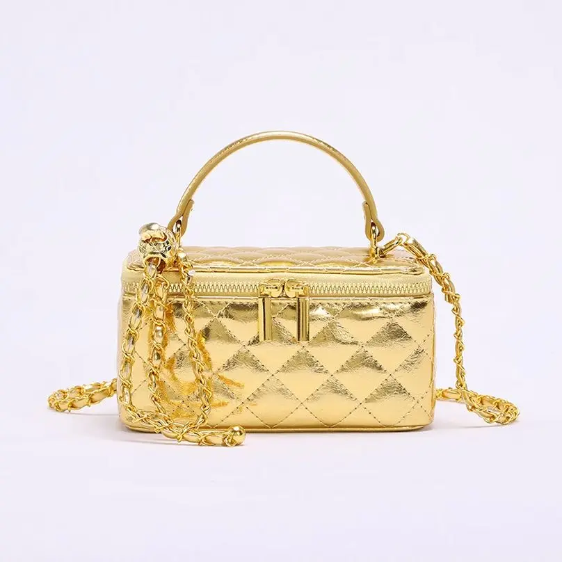 

Стеганая сумка на цепочке, женская новая модная сшитая линия, маленький кошелек с клапаном, сумка из искусственной кожи, элегантная сумка через плечо