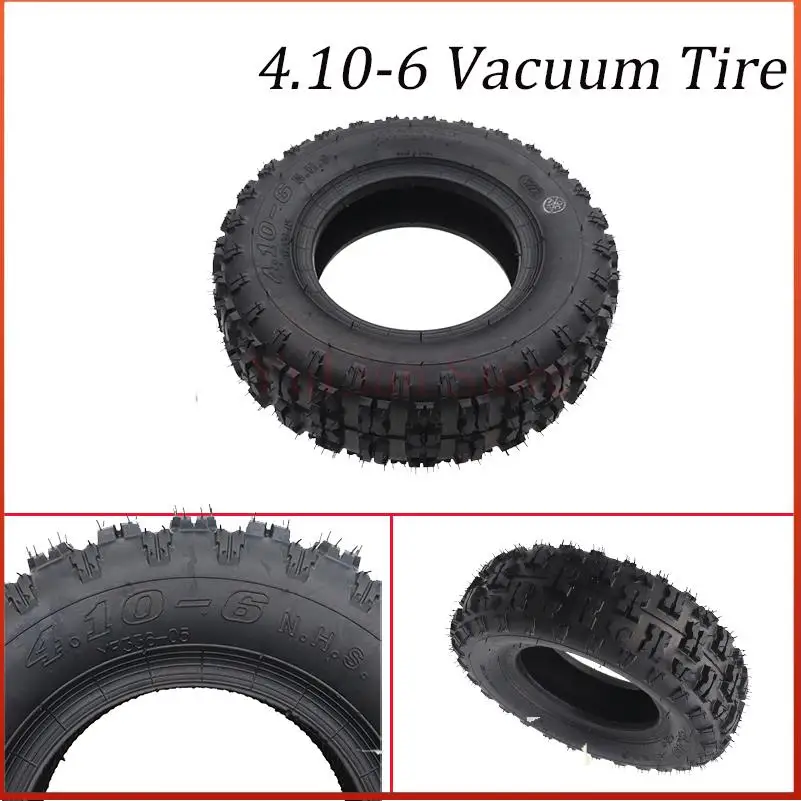 Vacuum tire 4.10-6 suitable for Atv kart mini four-wheel 47cc 49cc snow motorcycle tire