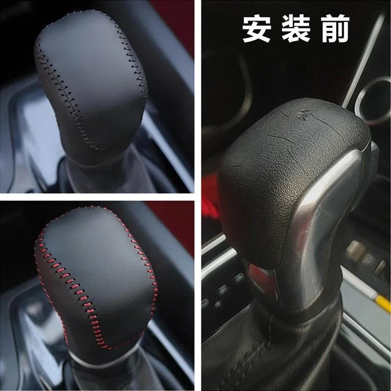 Genuine Leather Gear Shift Knob Cover Gear Gaiter For Chery Tiggo 8 Tiggo 5X Tiggo 3X Arrizo 5 Arrizo GX Arrizo 5 Plus Automatic