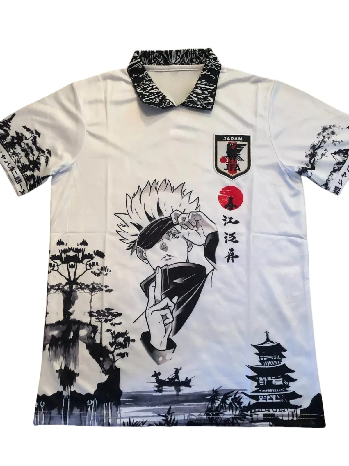 

Japan Soccer Jersey Concept Gojo Anime Edition Men's and Women's Same Casual Sports Short-sleeved T-shirt