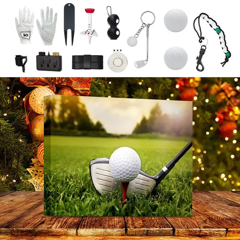 

Golf Advent Calendar 2024, 24 Days Christmas Countdown Calendar Golf Accessories Xmas Gift for Beginner Friends Golfers