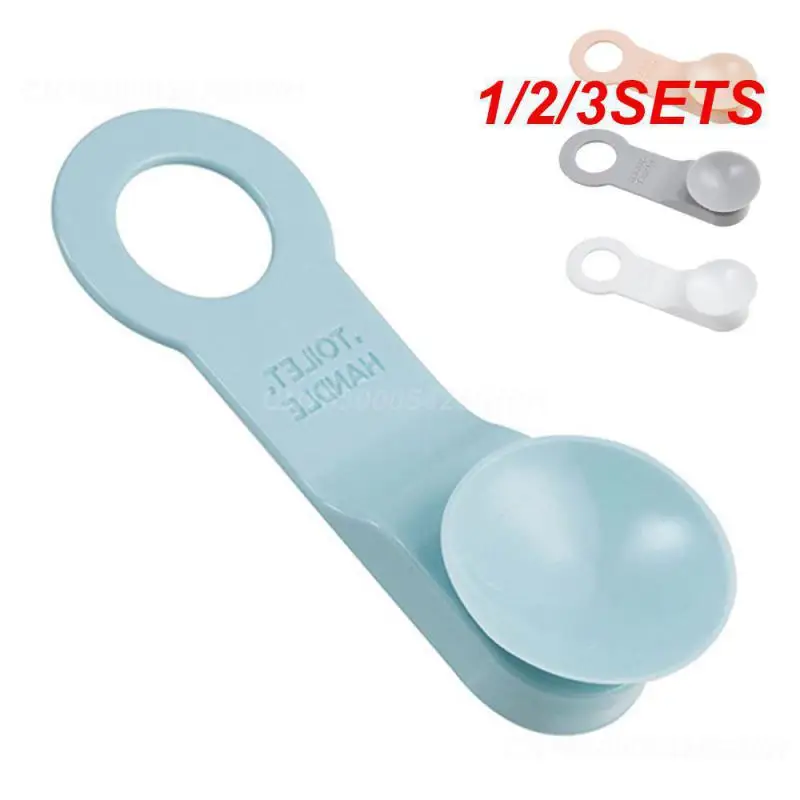 1/2/3SETS Toilet Lid Handle Strong Suction Cup Four-color Toilet Lid Lifter Household Products Toilet Seat Lifter Ring Handle