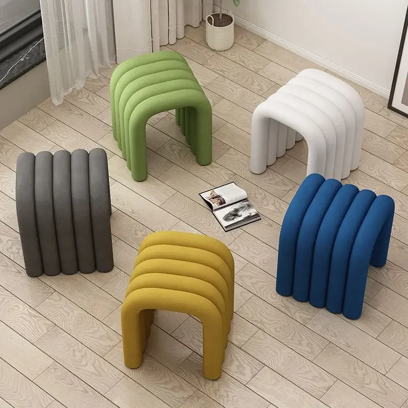 

Ottoman Furniture Dressers Stool Dressing Stool Living Room Stools Bench Shoe Stool Footrest Pouf Salon Shooting Props Footrest