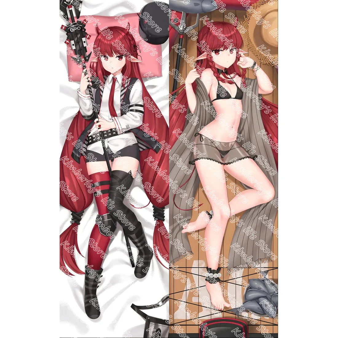 

Anime Arknights Vigna Dakimakura Pillow Case Soft Sofa Bedding Cushion Cover Pillowcase Hing Body Waifu