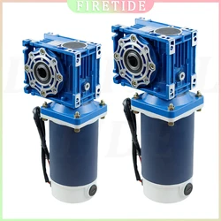 Motor de reducción de CC de engranaje helicoidal de 300W, 12V24V, alto torque, rotación hacia adelante y hacia atrás, motor de control de velocidad RV40