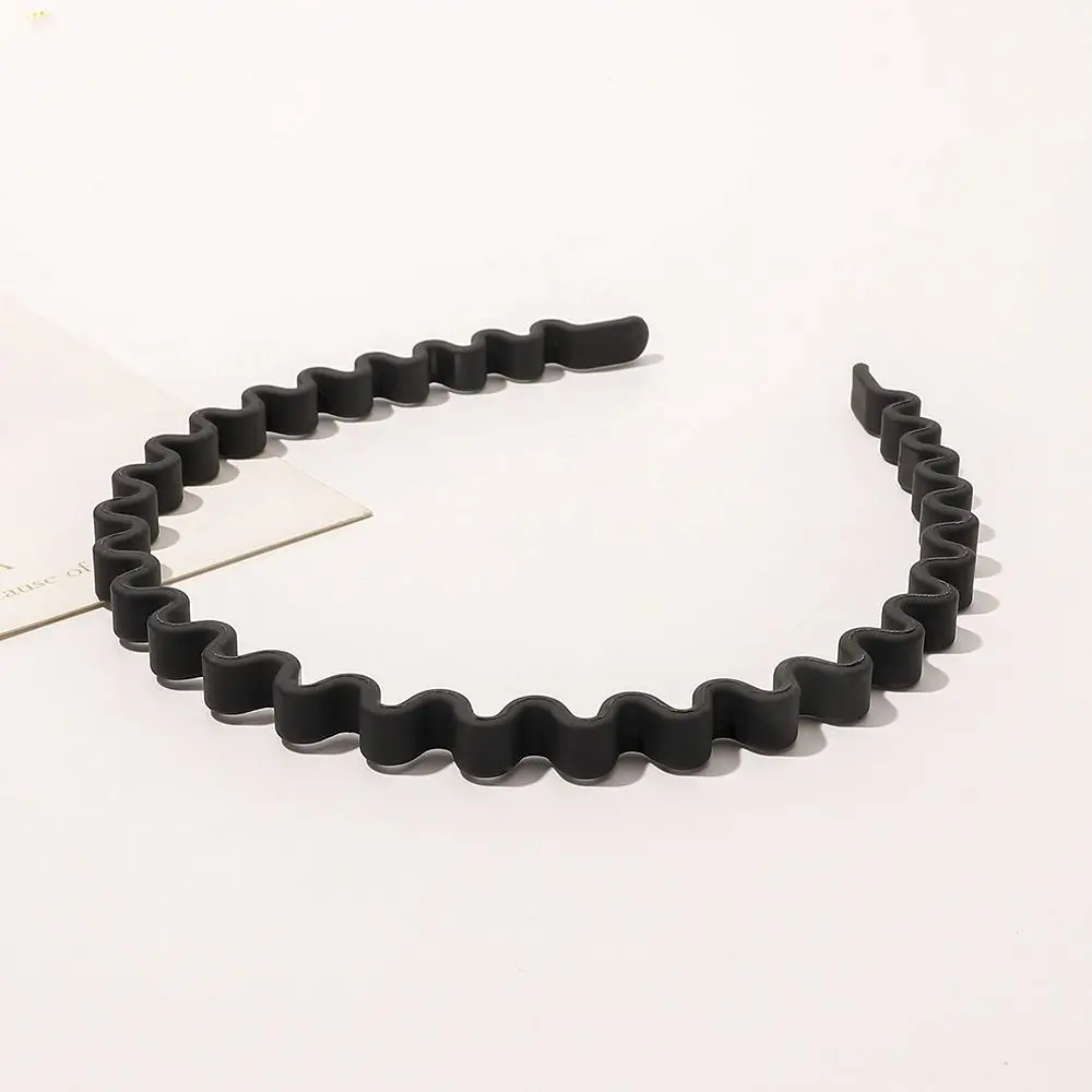 

Solid Color Teeth Matte Hair Hoop Korean Style Headdress Teeth Wave Hair Hoop Hair Accessories Headband Non-slip Hairband Girls