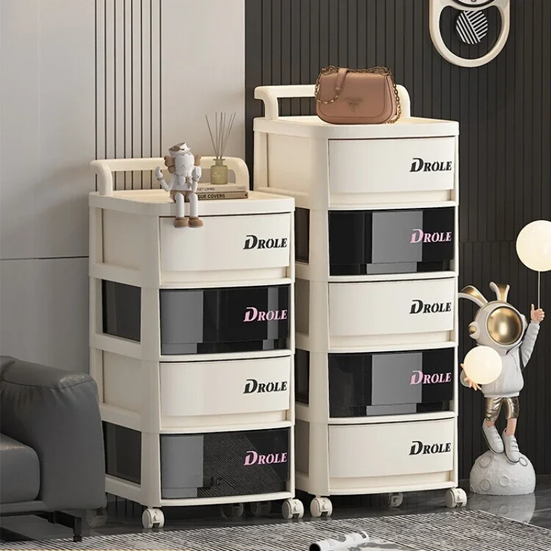 

No Need To Install Snacks And Drinks Small Cart Living Room Sofa Side Cabinet Movable File And Miscellaneous Storage Rack