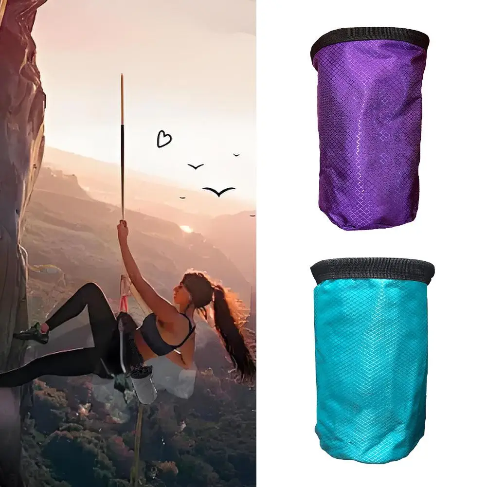 

Magnesia Sack Rock Climbing Chalk Bag Waterproof Pocket For Weight Lifting Outdoor Bouldering Magnesia Pouch Climbing Equip Q9f2