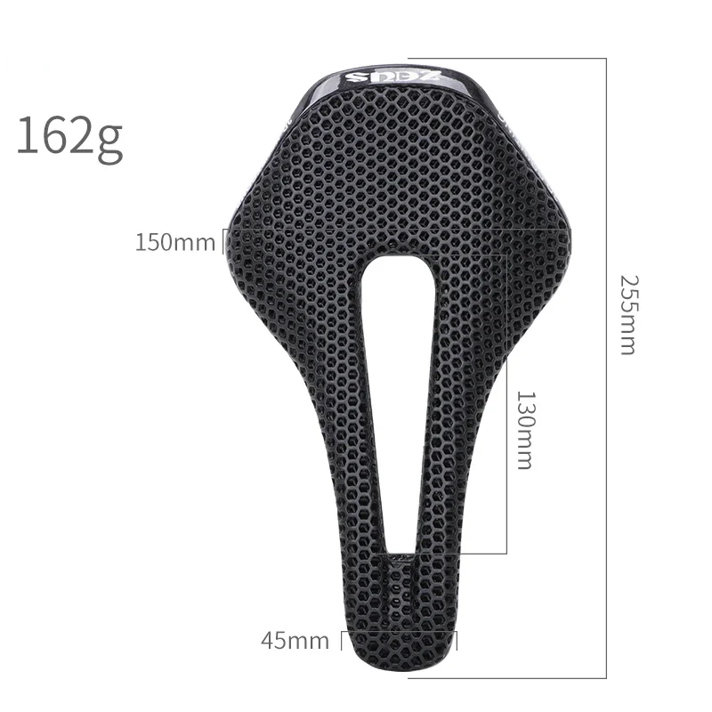 Road Bike 3D Printing Cushion Mountain Bike Hollow Seat Bag Double Carbon Rail Cycling Fixture Saddle Cushion