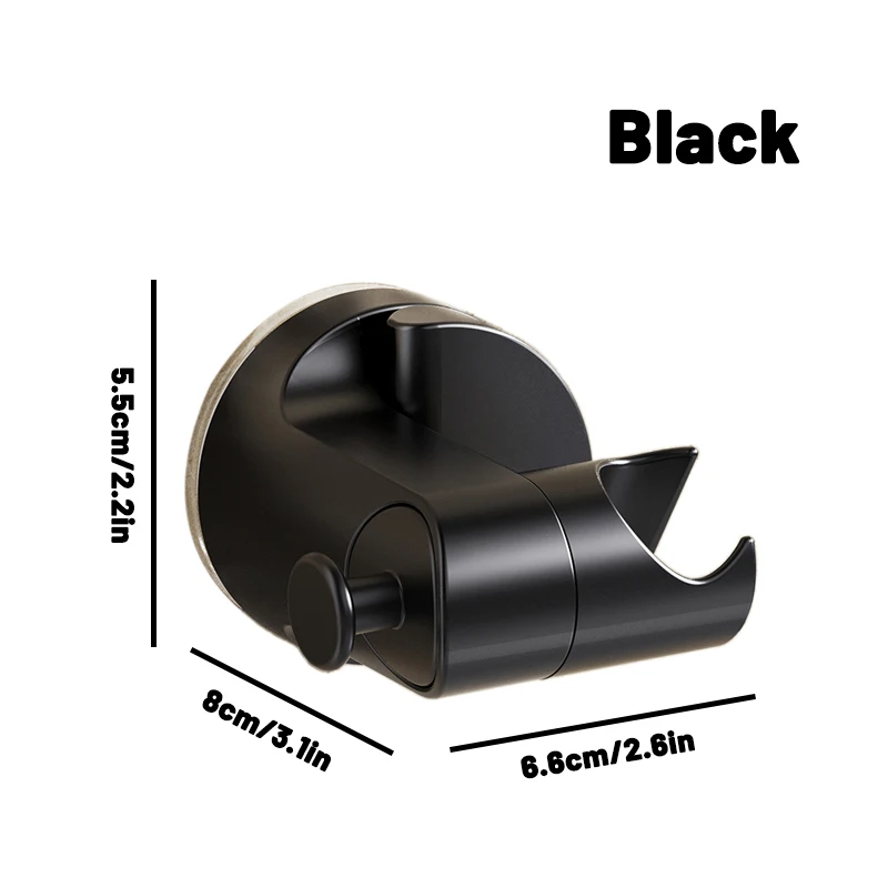 New Shower Holder 360°Adjustable Self-adhesive Shower Head Stand Bracket, Suction Cup Shower Head Holder Bathroom Accessories