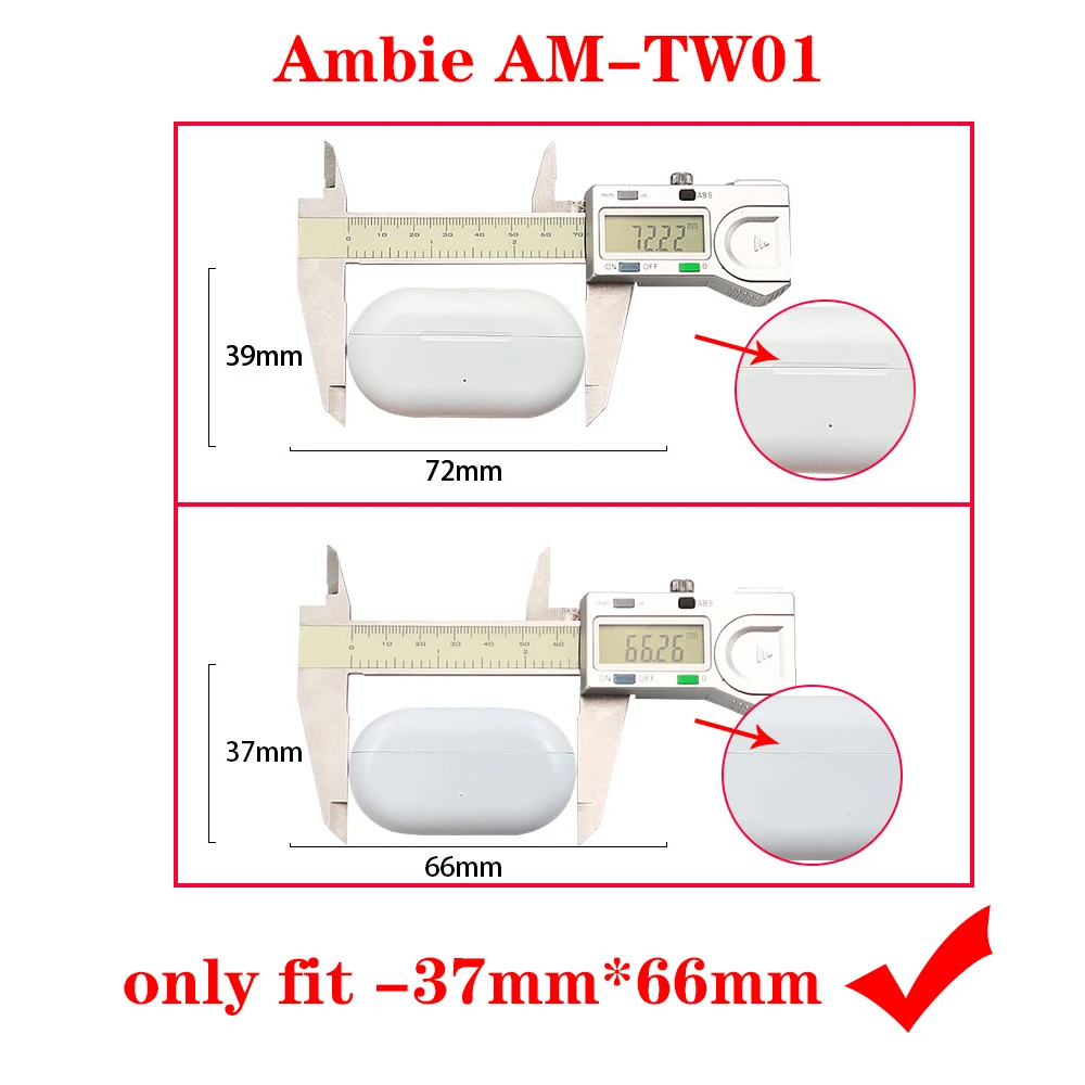 لطيف أرنب الحال بالنسبة لسوني لينكبروز S / Ambie AM-TW01 قضية الكرتون المفاتيح سماعة غطاء واضح حافظة من السيليكون