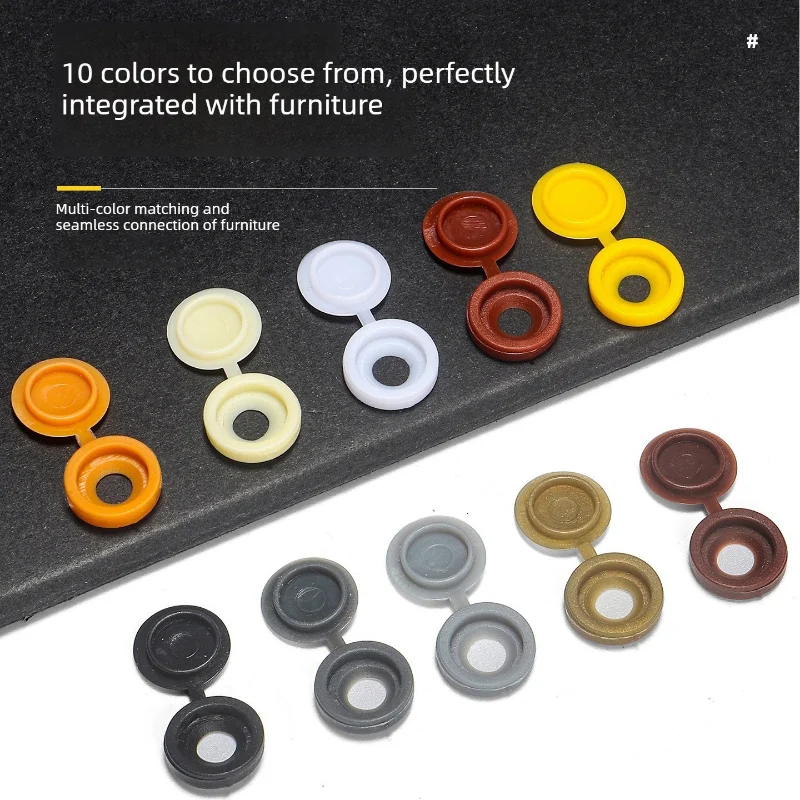 100pcs M4/M5/M6Screw Cap Decorative Cover Self Tapping Screw for License Plate Anti-rust Buckle Phillips Screw Protective Covers