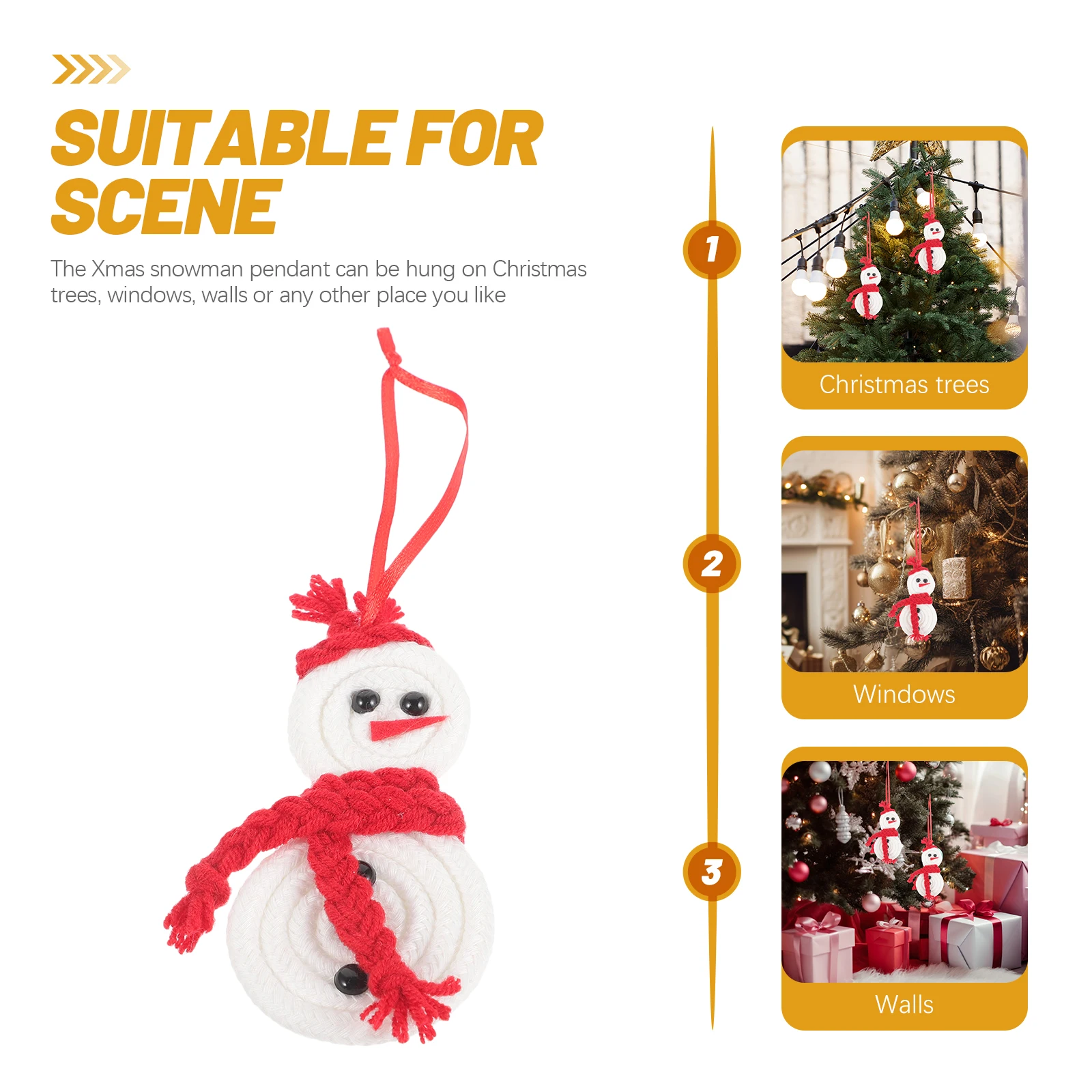

Christmas Tree Xmas Decoration Snowman Pendant Xmas Decor Hanging Decoration for Tree Wall Party Home Craft
