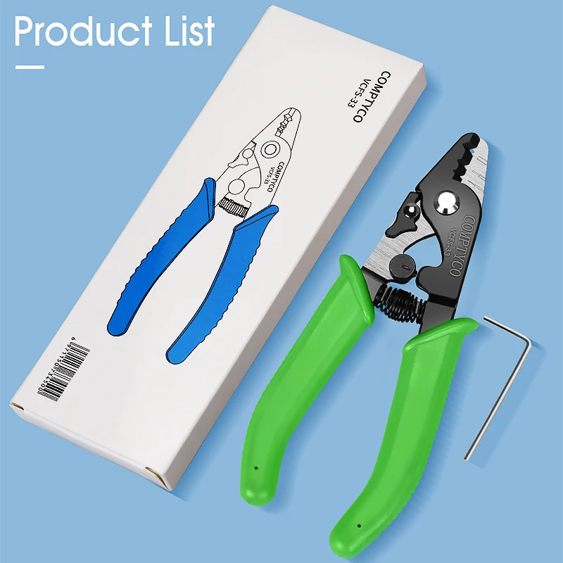 VCFS-33 Three-port Fiber Stripping Pliers Optical Fiber Stripper FTTH Tool Fiber Optic Wire Stripper