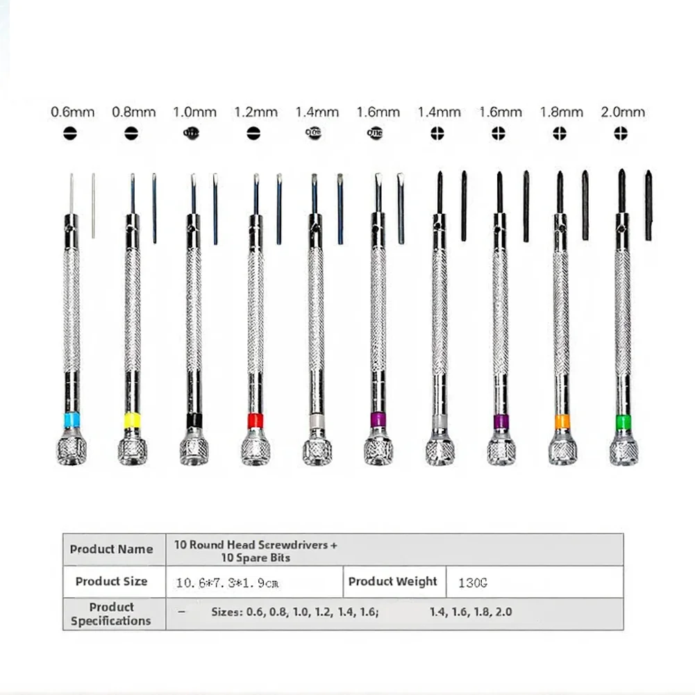 21pcs Precision Screwdriver Interchangeable Bits Set With Demagnetizer For Watches Glasses Jewelry Smartphones Repairing