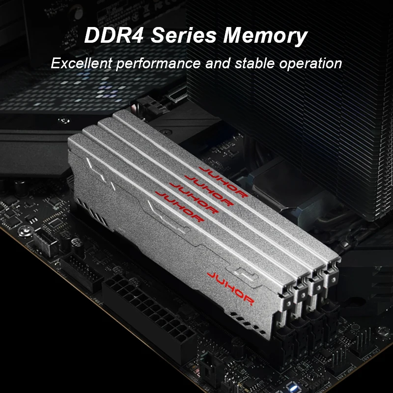 JUHOR RAM Memory DDR4 16GBx2 3200MHz XMP2.0 16GB 3200MHz Memoria RAM 288pin Only for Intel CPU