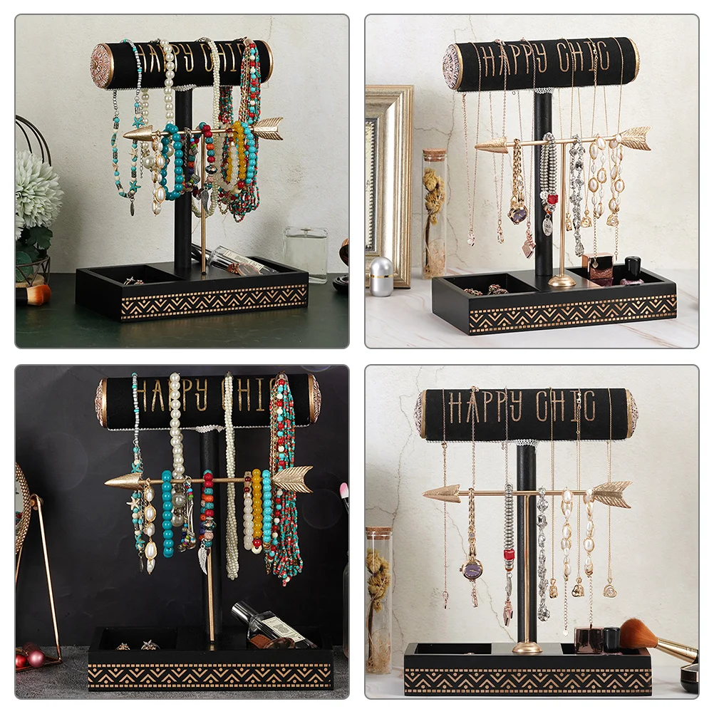 

Jewelry Organizer Stand Large Capacity Earrings Bracelet Necklace Holder For Bedside Desk Cabinet Display Rack Hanging