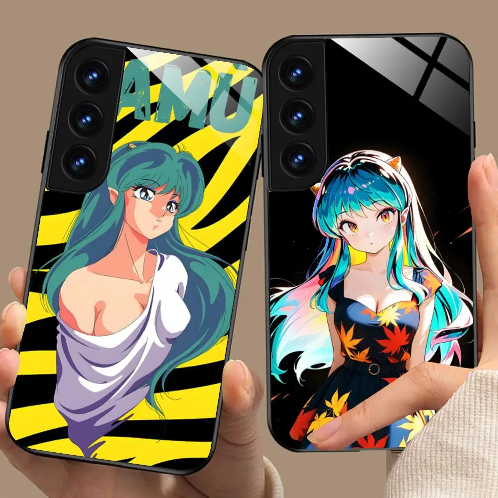 Urusei Yatsura Lum funda de teléfono móvil para Samsung Galaxy A56 55 54 53 52 51 36 35 34 23 16 15 5G funda colorida de cristal para teléfono inteligente