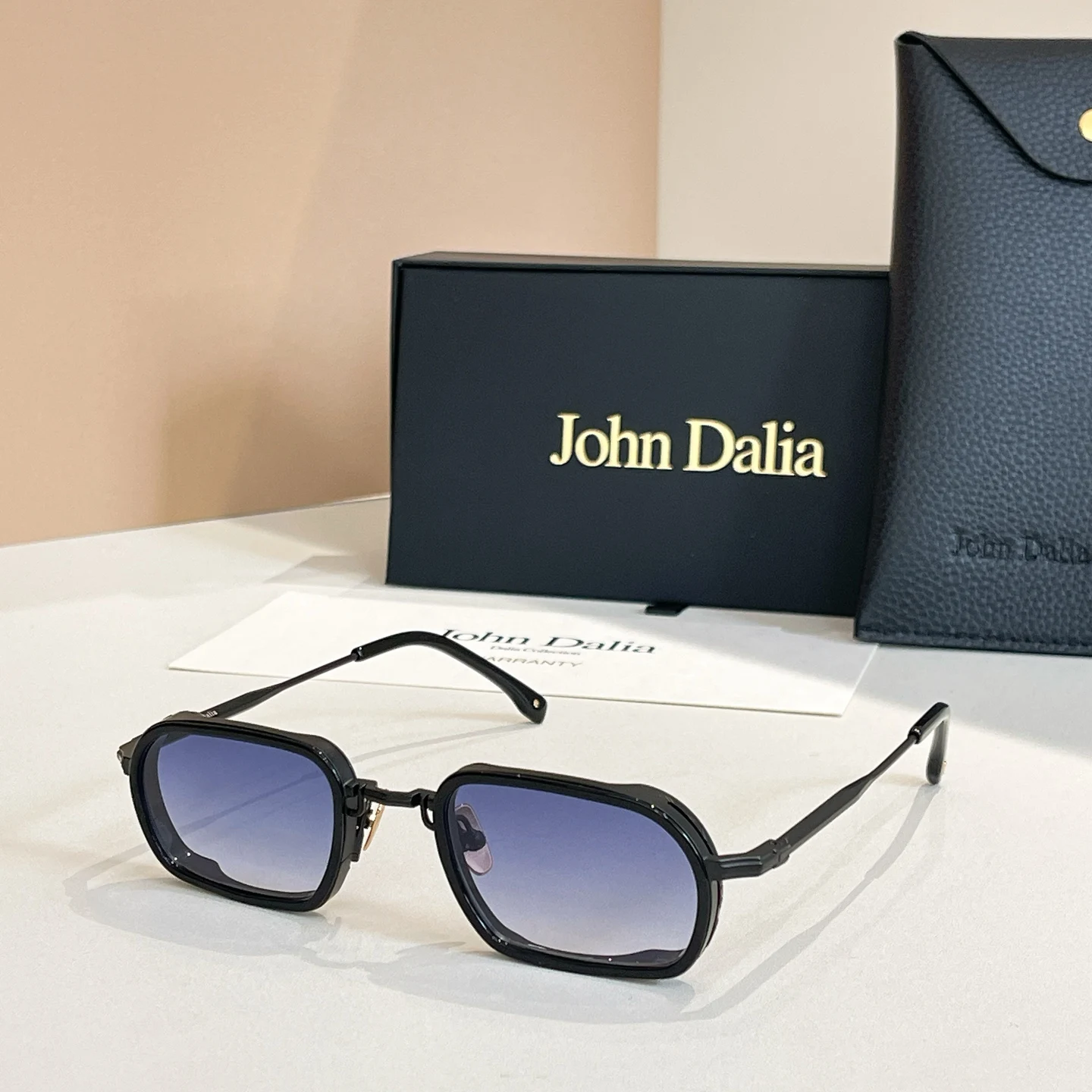 Origineel voor JOHN DALIA JD Martin klassieke modieuze merkzonnebril Premium luxe design Vrije tijd Klassiek Vintage Met doos