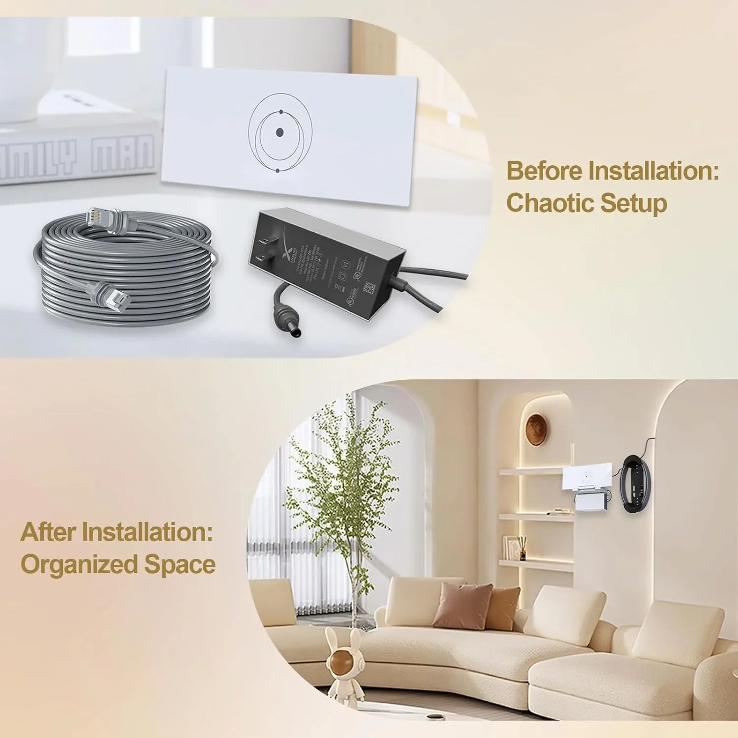 For Starlink Gen 3 Mount, the Starlink V3 Router Wall Mount - Integrated Router Power Bracket
