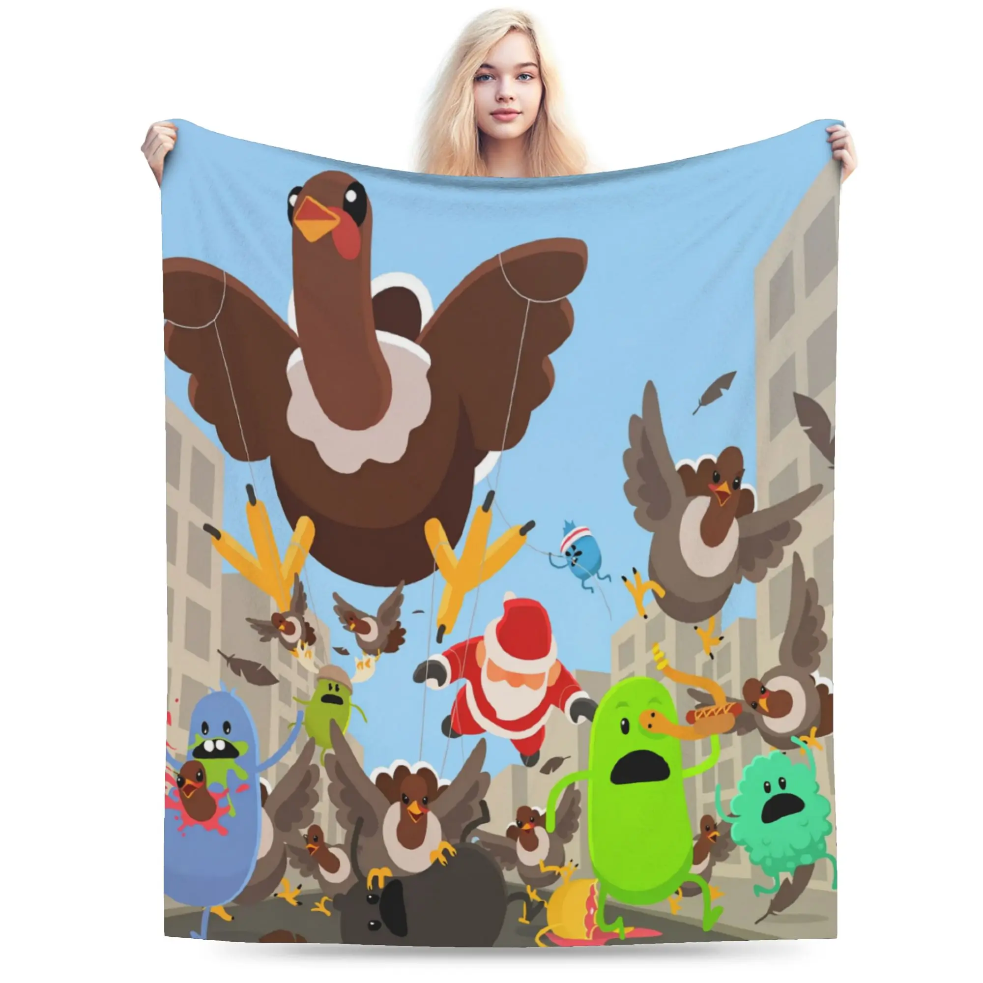 Dumb Ways To Dies  Plush Blankets Boy Girl  Flannel Bedding Throws For Couch Chair Warm Soft Custom DIY Quality Bedspread Gift