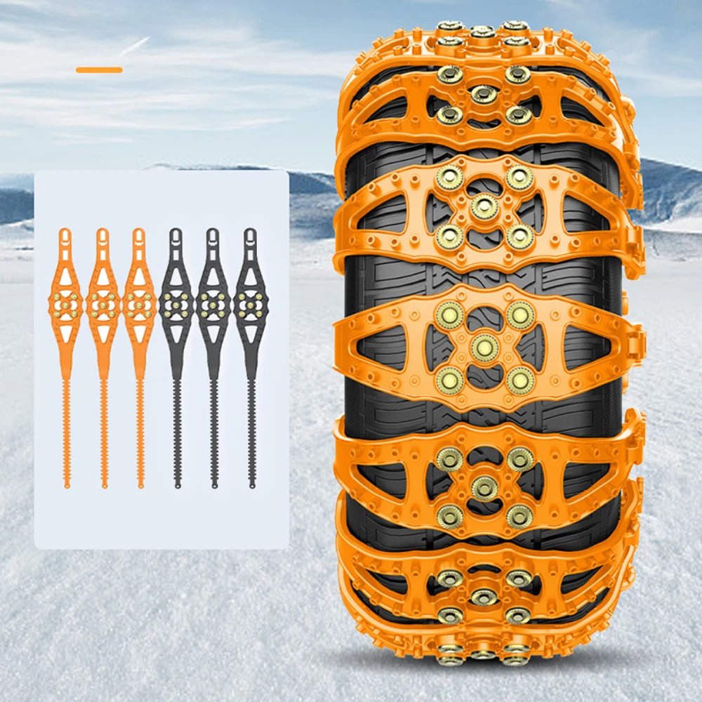 Car Snow Chain for Car Tire Snow Chain Wheel Tyre Off-road Tires Winter Cars Sock Plastic Chains SUV Winters Off Road 4x4 Vehic