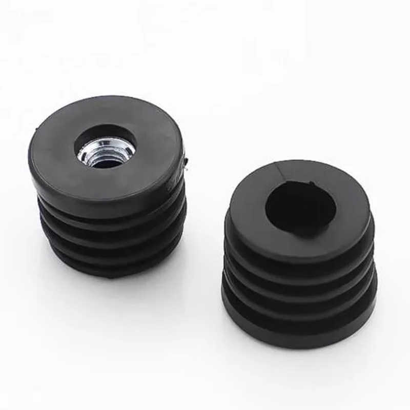 4Pcs Black Plastic Round Caps M6 M8 M10 Hole Nut Plug Protection Gasket Dust Seal End Cover Caps For Chairs Furniture Accessory