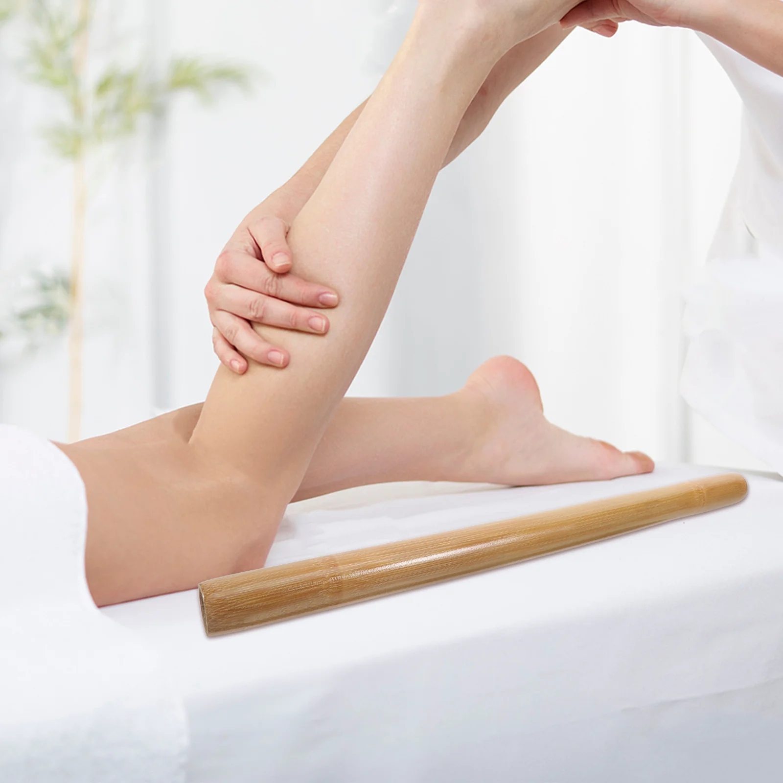 

Bamboo Massage Stick Roller For Body Face Neck Shoulder Back Muscle Relief Calf Hand Roller Tool Portable Travel Use